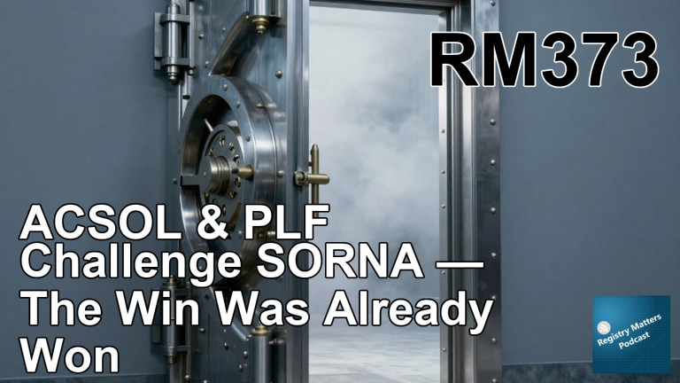 RM373: ACSOL & PLF Challenge SORNA — The Win Was Already Won